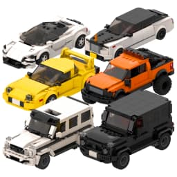 Sada stavebnic Speed Racing Supercar - stavebnice autíček pro děti a dospělé, kreativní hraní - náhled 4