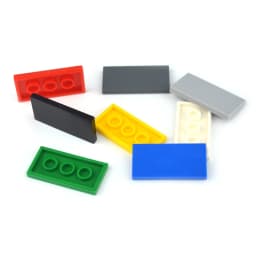 Stavební bloky 2x4 keramické dlaždice vzdělávací kreativní MOC cihly hladké ploché dětské hračky - náhled 5