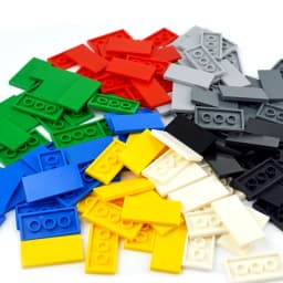 Stavební bloky 2x4 keramické dlaždice vzdělávací kreativní MOC cihly hladké ploché dětské hračky - náhled 7