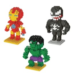 Mikro stavební bloky akční figurka montážní hračka pro děti chlapci dívky vzdělávací dárková sada - náhled 4
