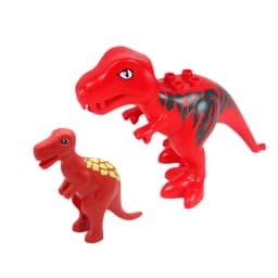 Velké zvířecí stavební bloky Zoo dinosaurus sady kompatibilní cihly vzdělávací hračky dětský dárek - náhled 5