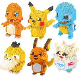 Sada miniaturních stavebních bloků Pokémon - Pikachu, Charizard, Eevee, Mewtwo, akční figurky, dětské hračky - náhled 4