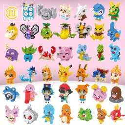 Sada miniaturních stavebních bloků Pokémon - Pikachu, Charizard, Eevee, Mewtwo, akční figurky, dětské hračky - náhled 3