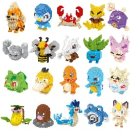 Sada miniaturních stavebních bloků Pokémon - Pikachu, Charizard, Eevee, Mewtwo, akční figurky, dětské hračky - náhled 2
