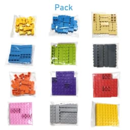 200 ks stavebních bloků, cihel 1x4, vzdělávací kreativní hračky pro děti, DIY stavebnice - náhled 5
