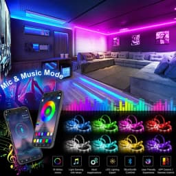 RGB LED pásky Bluetooth 5050 SMD Barevné podsvícení TV do šatny 10m 15m 20m 30m - náhled 5