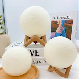 LED noční lampa Moon Romantická dekorace do ložnice Teplé měkké ambientní osvětlení dárek k narozeninám - náhled 6