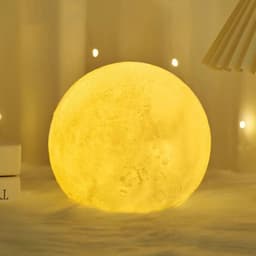 LED noční lampa Moon Romantická dekorace do ložnice Teplé měkké ambientní osvětlení dárek k narozeninám - náhled 5