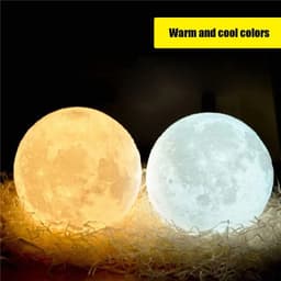LED noční lampa Moon Romantická dekorace do ložnice Teplé měkké ambientní osvětlení dárek k narozeninám - náhled 4