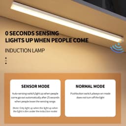 LED osvětlení skříňky s pohybovým senzorem, dobíjecí bezdrátové osvětlení pod skříňku, kuchyňské schody - náhled 3