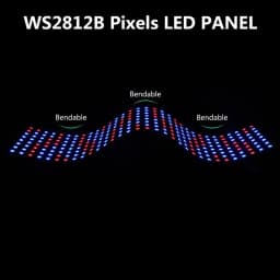 RGB LED Matrix Panel 8x8 16x16 8x32 Individuálně adresovatelný digitální flexibilní páskový světelný pásek 5V - náhled 5