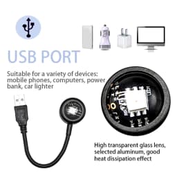 LED projektorová lampa Sunset - USB náladové noční světlo pro ložnici, obývací pokoj, fotografickou dekoraci - náhled 4