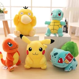 Plyšové hračky Pokémon - Pikachu, Charizard, Gengar, Squirtle, měkké plyšové panenky, dárková sada pro děti - náhled 3