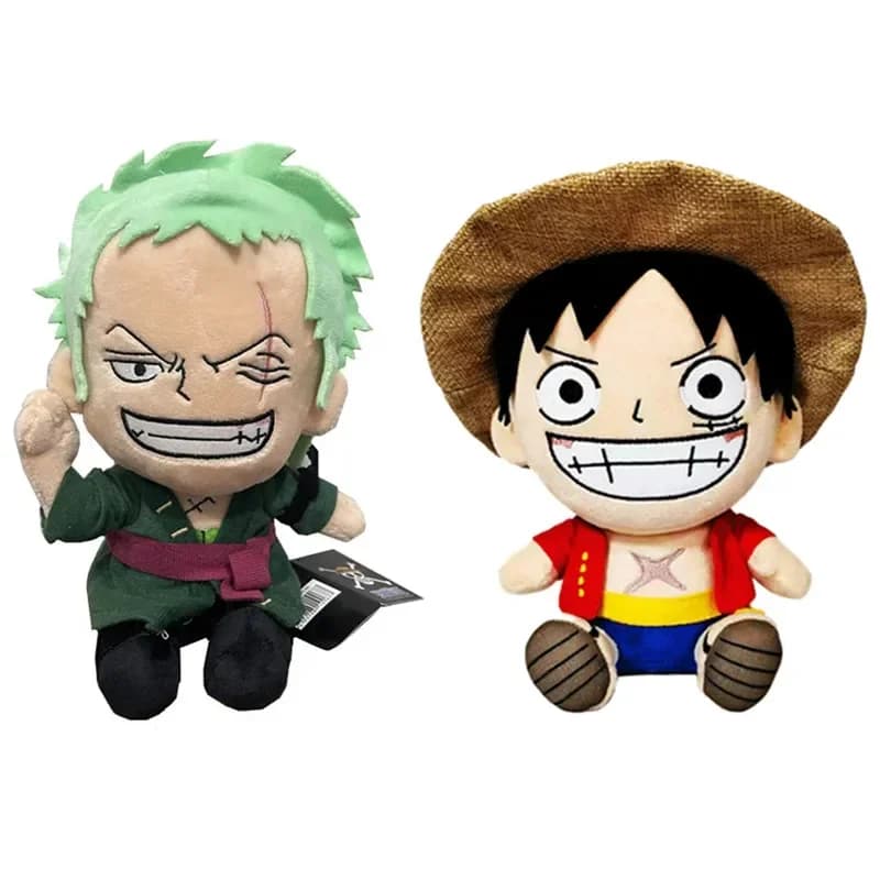 25cm One Piece Anime Plyšové hračky - Zoro Luffy Chopper Plyšové panenky Dětské vánoční dárky