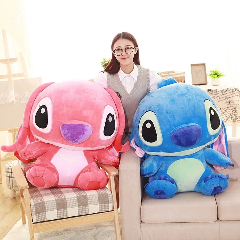 35-65cm plyšová hračka Stitch Kawaii Rose Edition plněný zvířátko polštář narozeninový dárek pro dívky