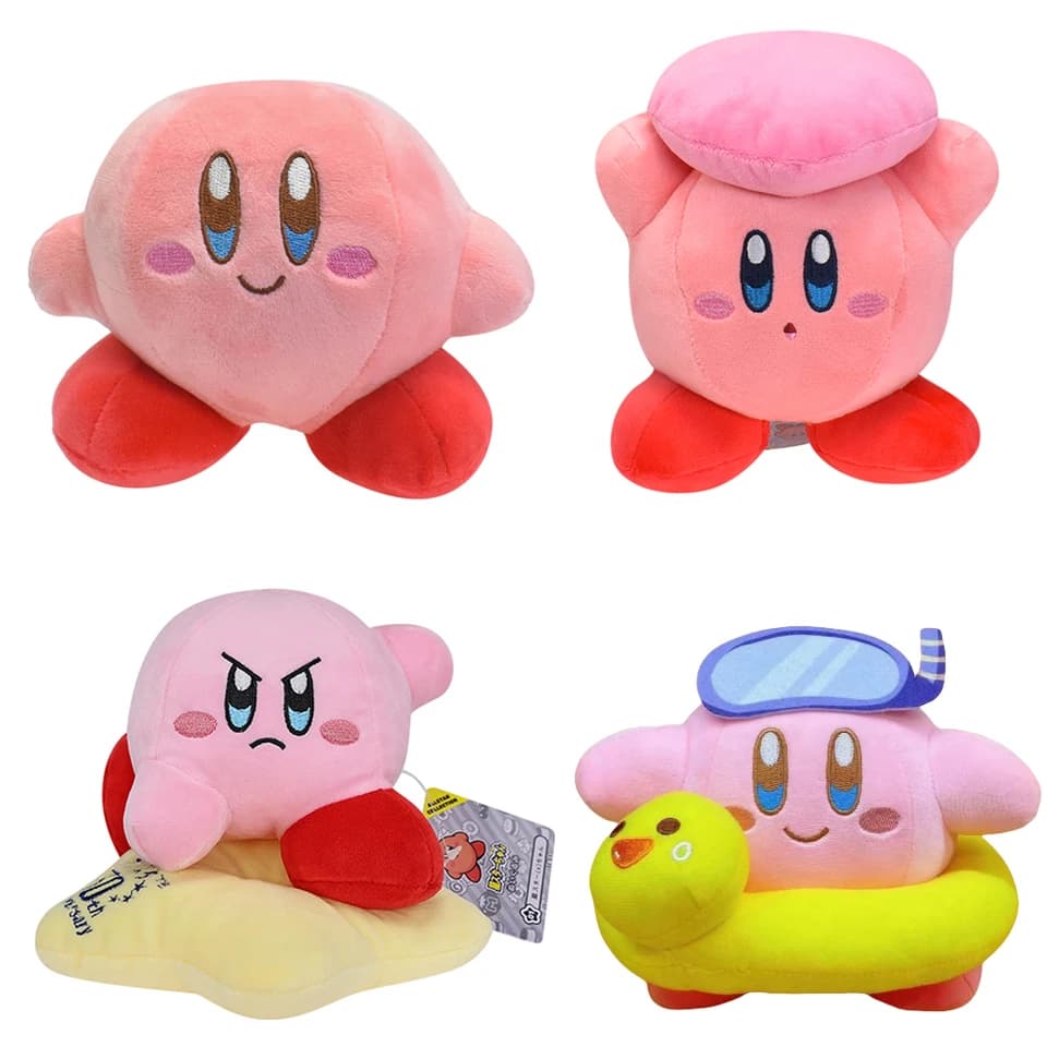 Růžová Kirby plyšová hračka měkké plněné zvíře panenka děti vánoční narozeninový dárek hvězda postavička