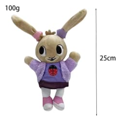 Plyšové hračky s kresleným králíkem, plněné zvířecí panenky 18-28 cm, dětský vánoční dárek, medvěd, slon, panda - náhled 4