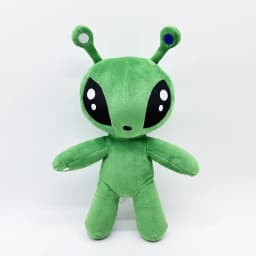 Zelený mimozemšťan Kawaii plyšová hračka 15/34CM měkká plněná anime panenka dětský narozeninový vánoční dárek - náhled 3