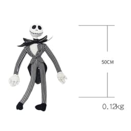 50cm Jack Skellington Plyšová hračka - Noční můra před Vánoci Plyšová panenka pro děti Dárek - náhled 4