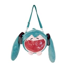 Anime Hatsune Miku Cosplay Plyšový batoh Školní studentská taška přes rameno dárek pro ženy muže dívky - náhled 7