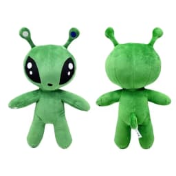Zelený mimozemšťan Kawaii plyšová hračka 15/34CM měkká plněná anime panenka dětský narozeninový vánoční dárek - náhled 2
