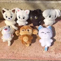 Kpop plyšová klíčenka s přívěskem plněného zvířátka s přívěskem Kawaii, kreslený taška, kouzlo, sběratelský dárek - náhled 2