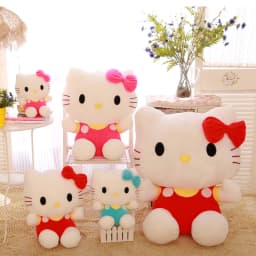 20cm Hello Kitty Plyšová hračka Roztomilá měkká plyšová kočka Panenka Narozeninový dárek pro děti Zvířecí hračka - náhled 3