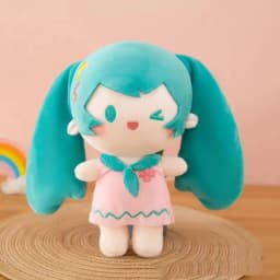 Kawaii Anime Girl Plyšový přívěsek na klíče 13-18cm Roztomilá plyšová hračka Taška s přívěskem na narozeniny - náhled 5