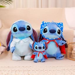 Kawaii plyšová panenka Stitch měkká plněná hračka polštářek pro děti vánoční dárek 25-50cm pyžamový plášť - náhled 3