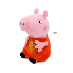 19cm Peppa Pig Plyšové hračky George Eddie Medvěd Pan Dinosaurus Plyšová zvířátka Dětský vánoční dárek - náhled 3