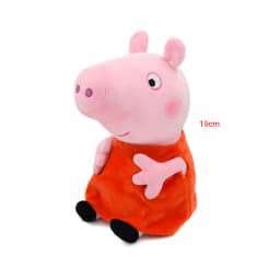 19cm Peppa Pig Plyšové hračky George Eddie Medvěd Pan Dinosaurus Plyšová zvířátka Dětský vánoční dárek - náhled 4