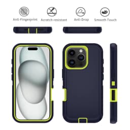Odolný nárazuvzdorný kryt na telefon s pevnou PC TPU ochranou pro modely iPhone 7-15 Pro Max - náhled 3