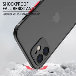 Nárazuvzdorný kryt na telefon, matný silikonový nárazník, průhledný pevný kryt pro modely iPhone - náhled 5