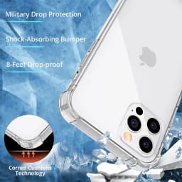 Průhledný silikonový kryt na telefon, nárazuvzdorný, transparentní měkký kryt pro iPhone 7-16 Pro Max - náhled 5
