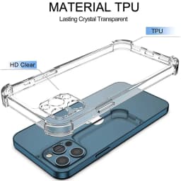 Průhledný silikonový kryt na telefon, nárazuvzdorný, transparentní měkký kryt pro iPhone 7-16 Pro Max - náhled 3