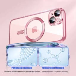 Ultratenký průhledný silikonový kryt pro iPhone 16 15 14 13 12 11 Pro Max s magnetickou ochranou MagSafe - náhled 3