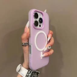 Pouzdro MagSafe pro iPhone 2 v 1, průhledné matné, s bezdrátovým nabíjením a měkkým krytem na telefon. - náhled 3