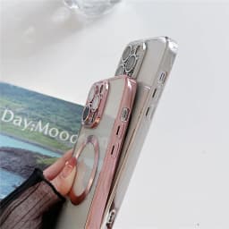 Průhledné magnetické bezdrátové nabíjecí pouzdro MagSafe s crossbody šňůrkou pro iPhone 12-16 Pro Max - náhled 6