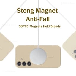 Magnetické bezdrátové nabíjecí pouzdro pro Samsung Galaxy S25 S24 S23 Ultra Plus Měkký silikonový kryt - náhled 4