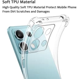 Nárazuvzdorný průhledný silikonový kryt na telefon, ultra tenký měkký TPU kryt pro řadu Redmi Note - náhled 4