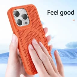 Magnetický kryt na telefon s chladicím odvodem tepla pro iPhone - prodyšný pevný zadní kryt - náhled 6