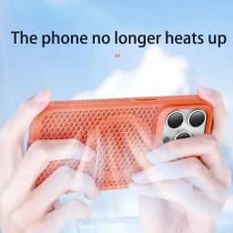 Magnetický kryt na telefon s chladicím odvodem tepla pro iPhone - prodyšný pevný zadní kryt - náhled 5