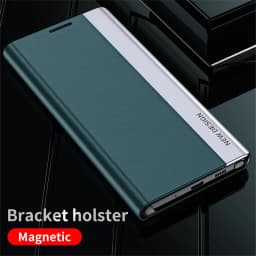 Prémiové kožené flipové pouzdro se stojánkem pro Samsung Galaxy S25 S24 S23 S22 S21 S20 Ultra Plus - náhled 3
