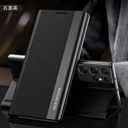 Prémiové kožené flipové pouzdro se stojánkem pro Samsung Galaxy S25 S24 S23 S22 S21 S20 Ultra Plus - náhled 7