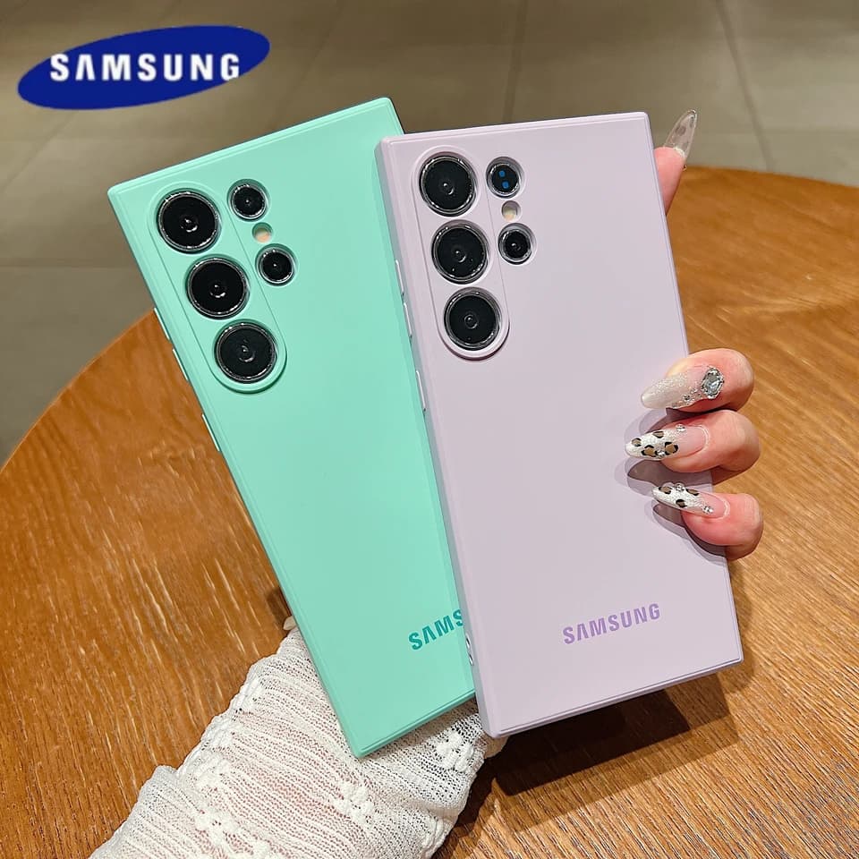 Silikonový měkký kryt pro Samsung Galaxy S25 S24 S23 S22 S21 Ultra Plus FE nárazuvzdorný kryt na telefon