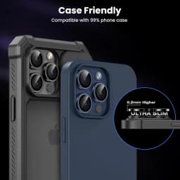 Ochranný kryt z tvrzeného skla z titanu pro iPhone 16, 15, 14, 13, 12, 11, Pro Max Plus, Mini - náhled 5