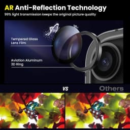 Ochranný kryt z tvrzeného skla z titanu pro iPhone 16, 15, 14, 13, 12, 11, Pro Max Plus, Mini - náhled 7