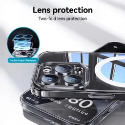 Magnetický kryt pro iPhone 16 15 Pro Max, anti-žlutý, průhledný, kompatibilní s bezdrátovým nabíjením, tenký - náhled 6