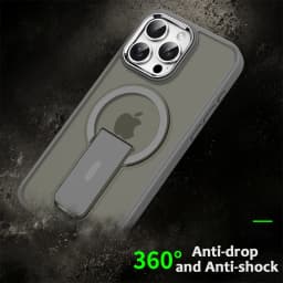 Magnetický kryt na telefon se skládacím stojánkem MagSafe pro iPhone - matný průsvitný zadní kryt - náhled 7