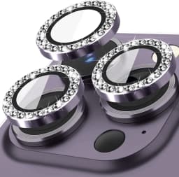 Třpytivý diamantový ochranný kryt na objektiv fotoaparátu pro iPhone 16 15 14 13 12 11 Pro Max Plus Mini - náhled 2